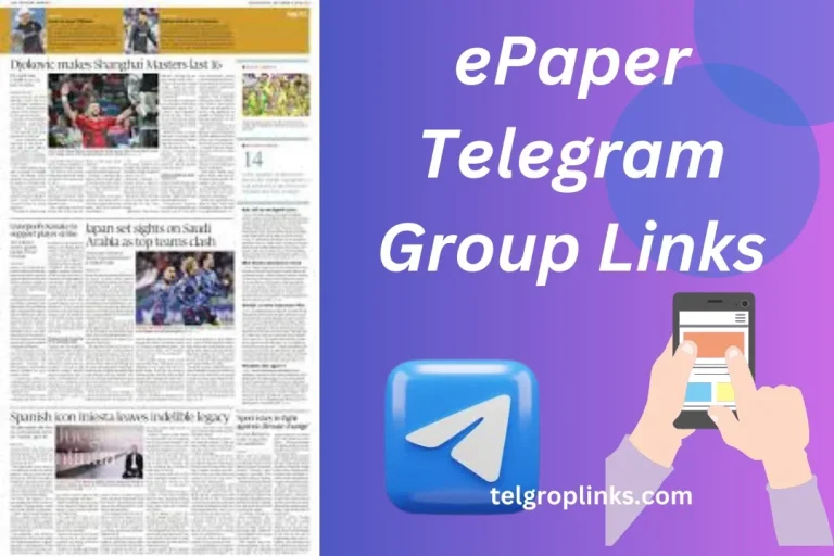 Join The ePaper Telegram Group Links